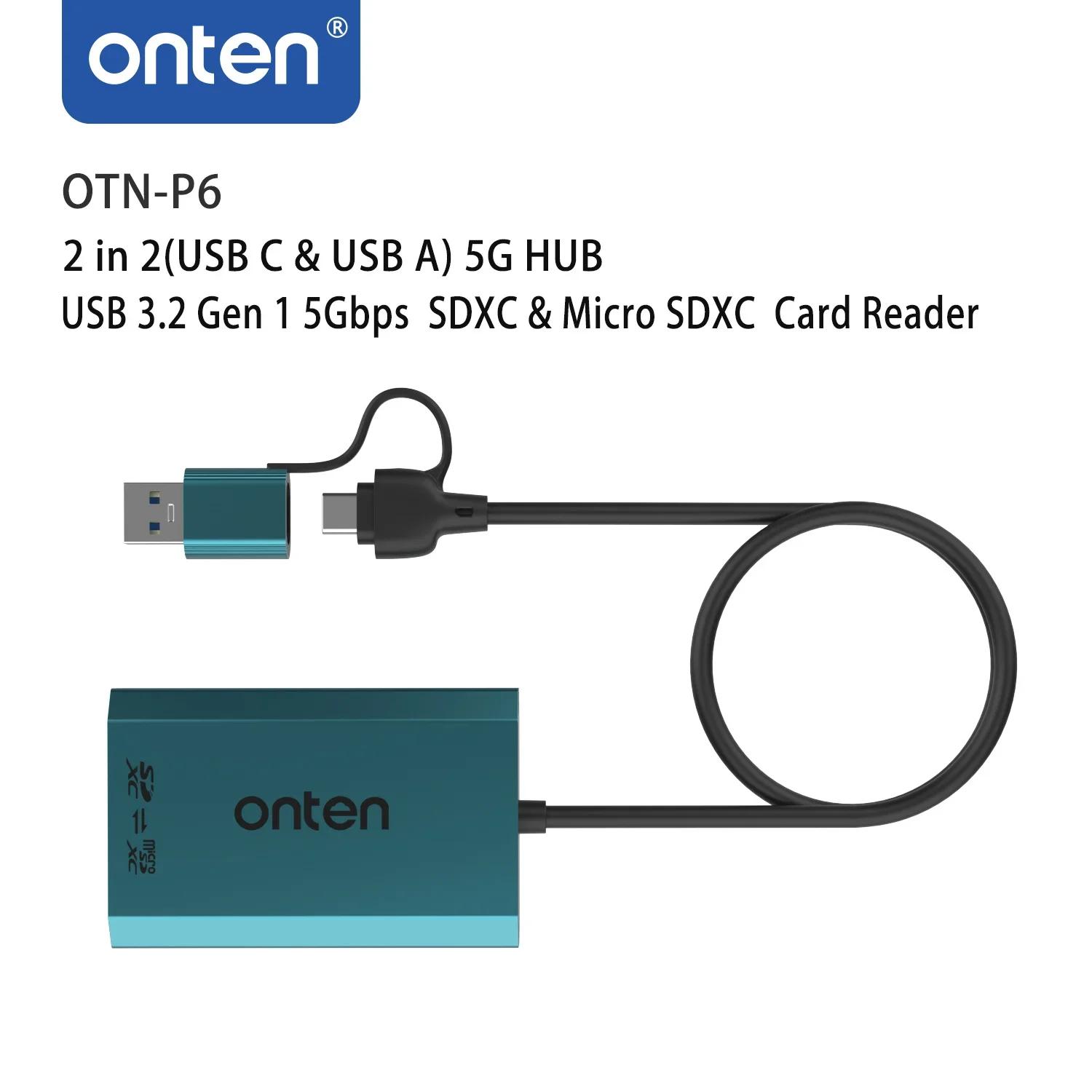 ONTEN OTN-P6 2 in 2(USB C  USB A) 5G , USB 3.2 Gen 1 5Gbps SDXC  ũ SDXC ī 